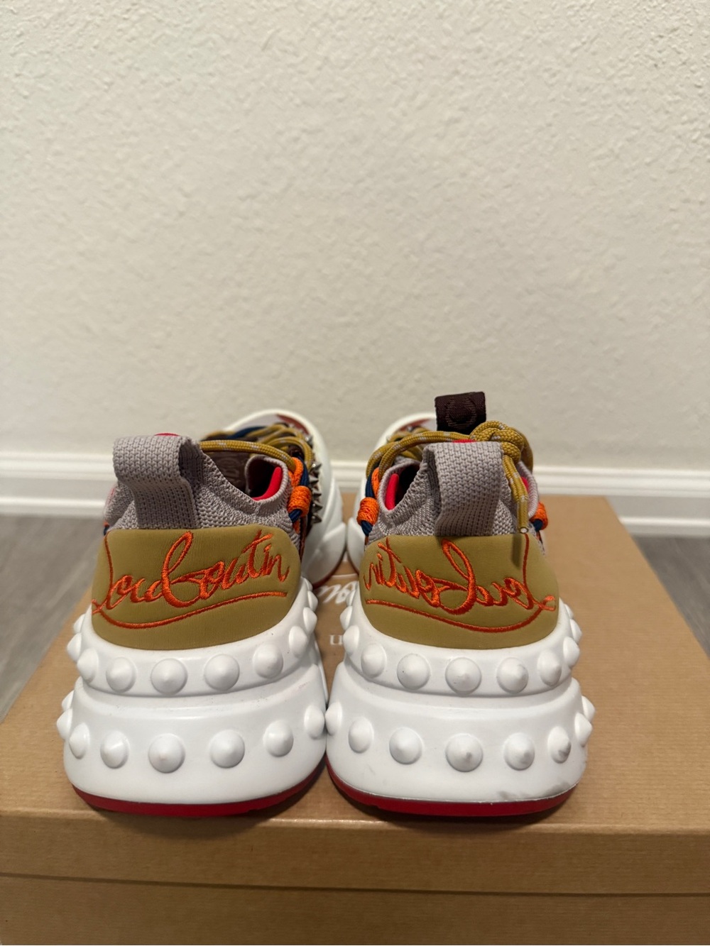 Christian Louboutin Kids Chunky Multicolor Logo Sneakers
